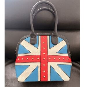 Studded Union Jack Large Purse Crossbody Shoulder Bag UK United Kingdom Flag